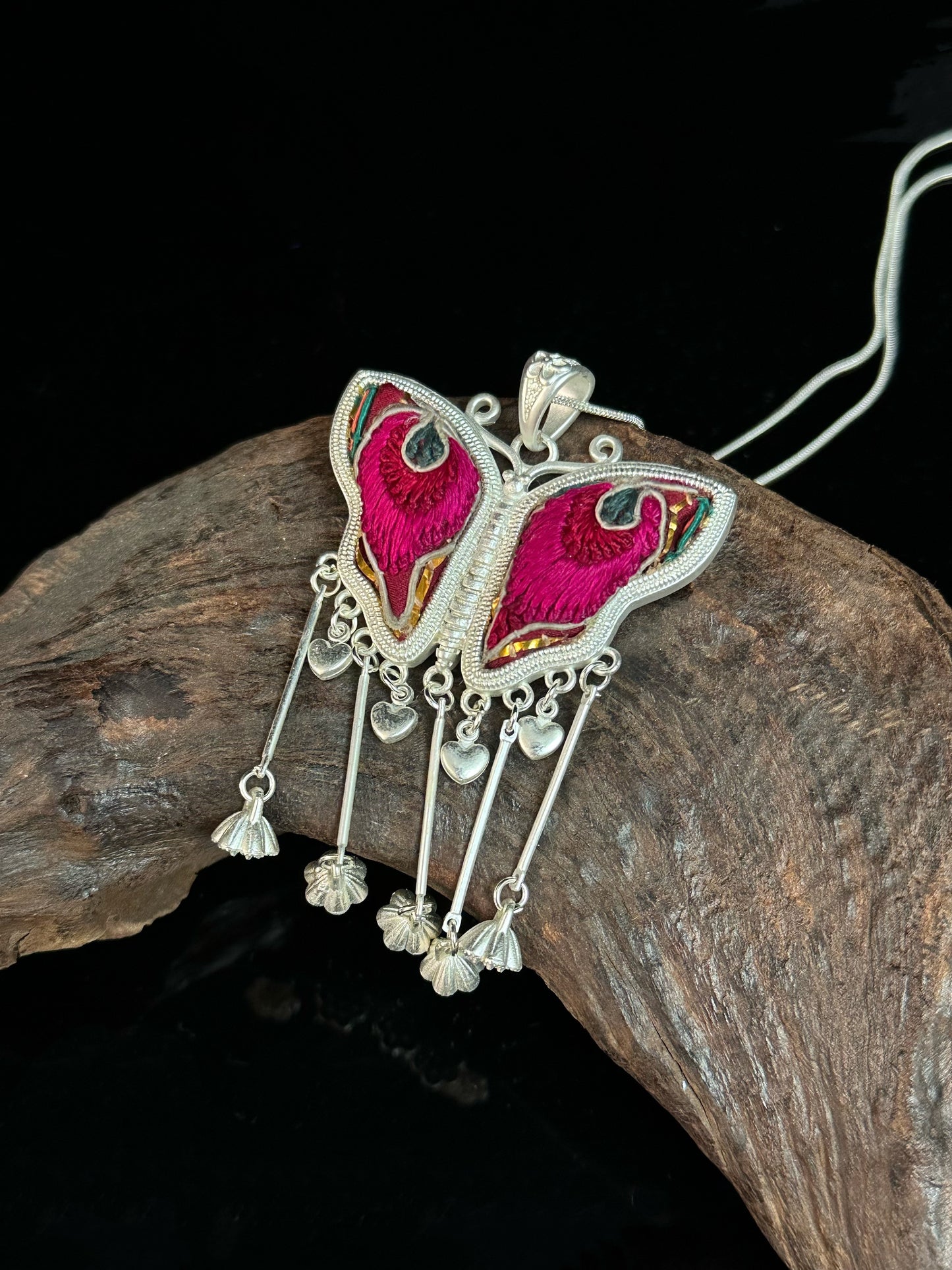 Velvetwing Bloom with Heartfall Tassels