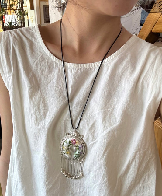 Floral Moon Gate Pendant