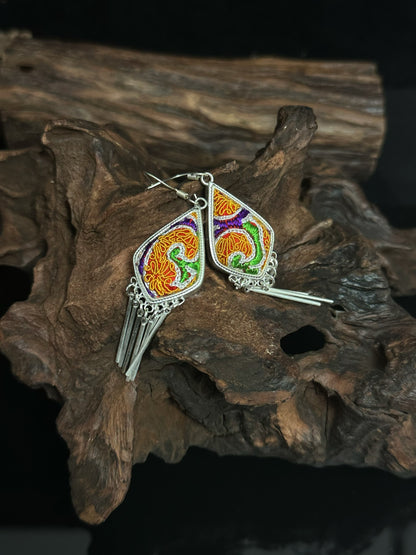 Sunfire Bloom in Spiraling Threads